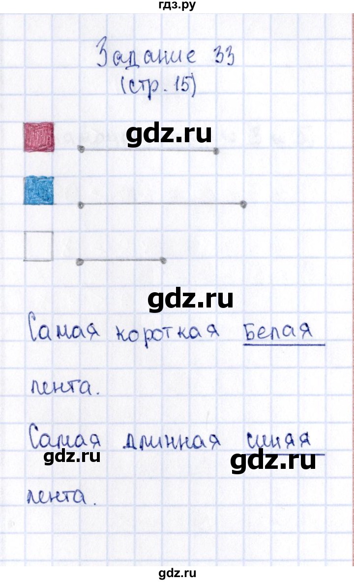 ГДЗ по математике 2 класс Моро рабочая тетрадь часть 1. страница - 15, Решебник №4 2016