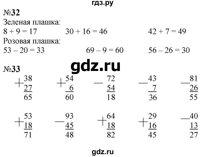 ГДЗ по математике 2 класс Моро рабочая тетрадь  часть №2 страница - 13, Решебник к тетради 2023