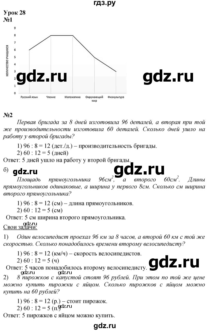 ГДЗ по математике 3 класс Петерсон Углубленный уровень часть 3 - Урок 28, Решебник 2024 (углублённый уровень)