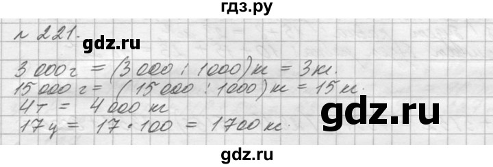 ГДЗ по математике 5 класс  Виленкин   учебник 2015. упражнение - 221 (221), Решебник №3