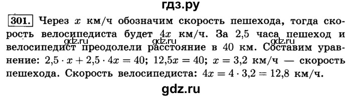 ГДЗ по математике 6 класс  Виленкин   учебник 2015. номер - 301 (306), Решебник №2