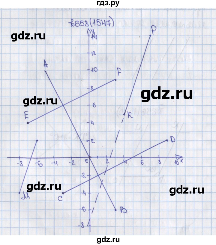 ГДЗ по математике 6 класс  Виленкин   учебник 2015. номер - 1547 (658), Решебник №1