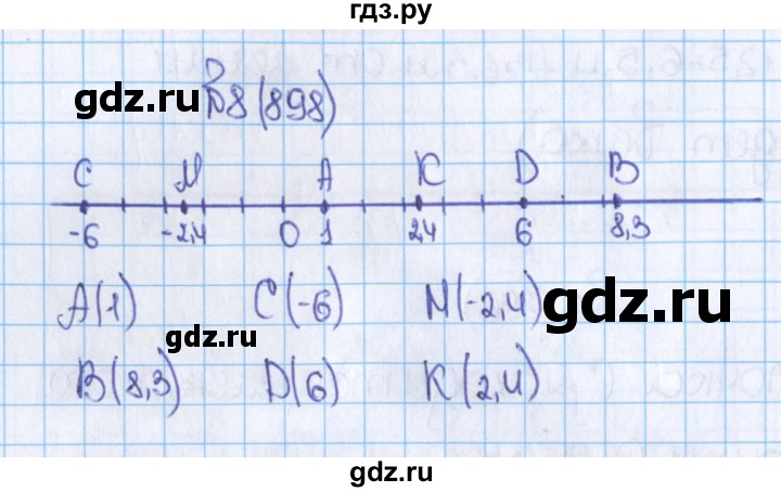 ГДЗ по математике 6 класс  Виленкин   учебник 2015. номер - 898 (8), Решебник №1