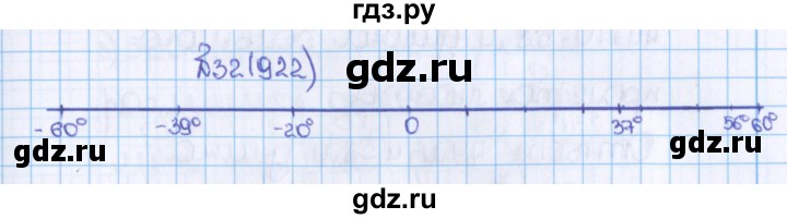 ГДЗ по математике 6 класс  Виленкин   учебник 2015. номер - 922 (32), Решебник №1