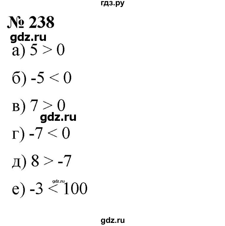 ГДЗ по математике 6 класс Никольский   задание - 238, Решебник №1 к учебнику 2016