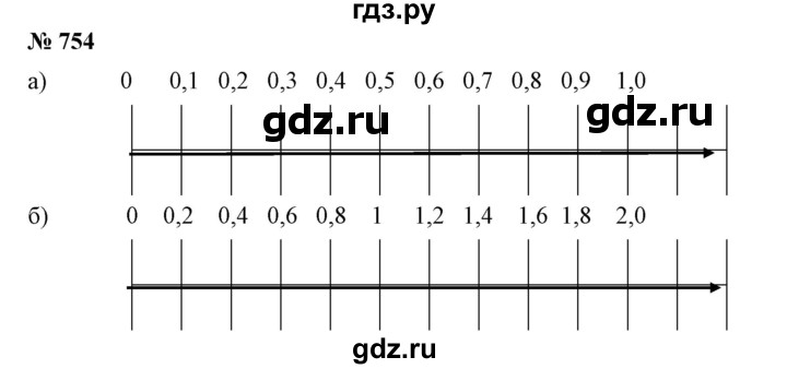 ГДЗ по математике 6 класс Никольский   задание - 754, Решебник №1 к учебнику 2016