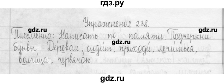 ГДЗ по русскому языку 3 класс  Рамзаева   упражнение - 238, Решебник