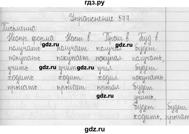 ГДЗ по русскому языку 3 класс  Рамзаева   упражнение - 577, Решебник