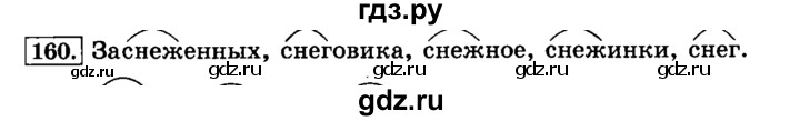 ГДЗ по русскому языку 3 класс Климанова часть 1 / упражнение - 160, Решебник №2 2014