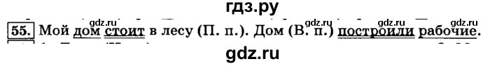 ГДЗ по русскому языку 3 класс Климанова часть 2 / упражнение - 55, Решебник №2 2014