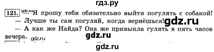 ГДЗ по русскому языку 4 класс Климанова часть 2 / упражнение - 121, Решебник №2 2014