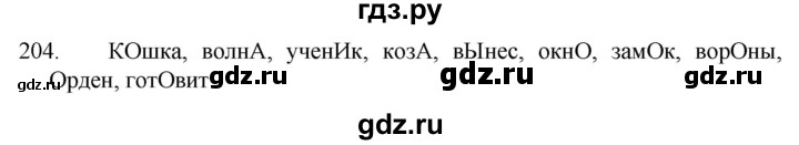 ГДЗ по русскому языку 5 класс  Разумовская   упражнение - 204, Решебник к учебнику 2022