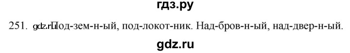 ГДЗ по русскому языку 5 класс  Разумовская   упражнение - 251, Решебник к учебнику 2022