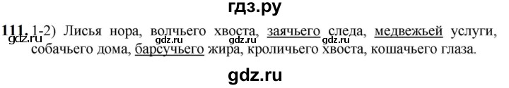 ГДЗ по русскому языку 5 класс Разумовская упражнение - 111, Решебник к учебнику 2023
