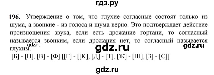 ГДЗ по русскому языку 5 класс Разумовская упражнение - 196, Решебник к учебнику 2023