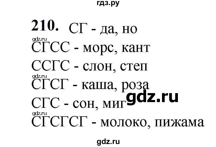 ГДЗ по русскому языку 5 класс Разумовская упражнение - 210, Решебник к учебнику 2023