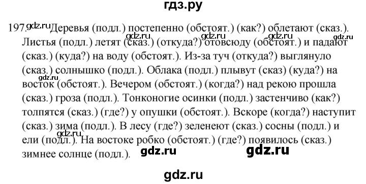 ГДЗ по русскому языку 5 класс Ладыженская упражнение - 197, Решебник к учебнику 2021