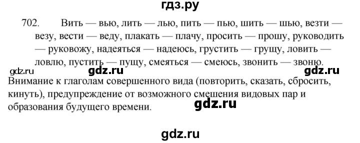 ГДЗ по русскому языку 5 класс  Ладыженская   упражнение - 702, Решебник к учебнику 2021