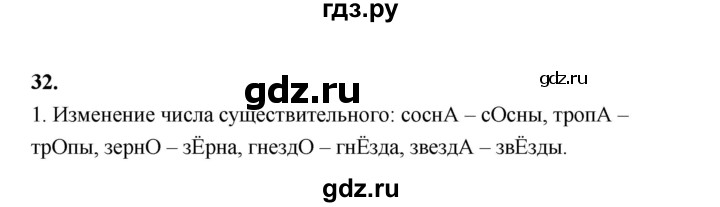 ГДЗ по русскому языку 5 класс Ладыженская упражнение - 32, Решебник №1 2019