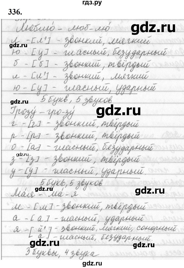 ГДЗ по русскому языку 5 класс Ладыженская упражнение - 336, Решебник №1 2019