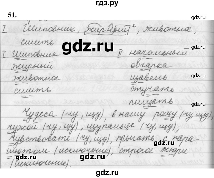 ГДЗ по русскому языку 5 класс Ладыженская упражнение - 51, Решебник №1 2019