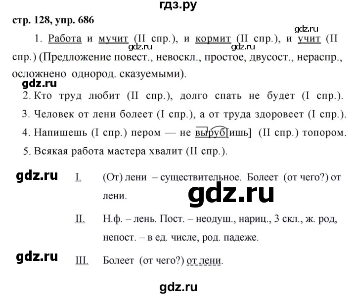 ГДЗ по русскому языку 5 класс Ладыженская упражнение - 686, Решебник 2016