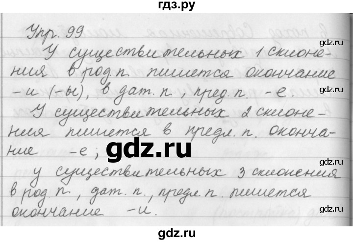 ГДЗ по русскому языку 5 класс Ладыженская упражнение - 99, Решебник 2016