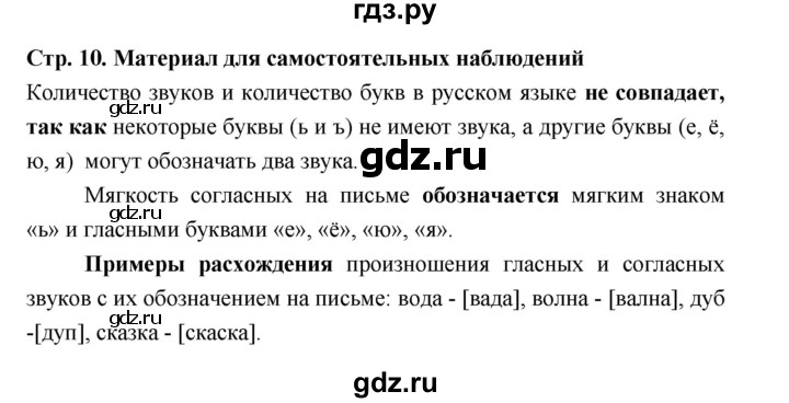 ГДЗ по русскому языку 5 класс  Ладыженская   материал для самостоятельных наблюдений / часть 1 - стр. 10, Решебник 2025