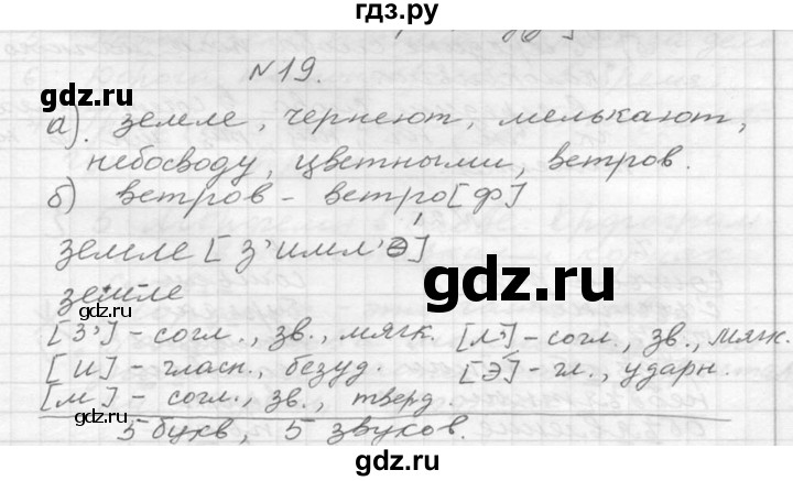 ГДЗ по русскому языку 6 класс  Ладыженская   упражнение - 19, Решебник к учебнику 2016