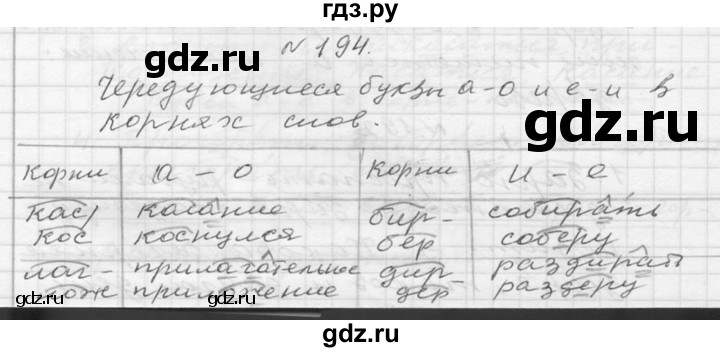 ГДЗ по русскому языку 6 класс  Ладыженская   упражнение - 194, Решебник к учебнику 2016