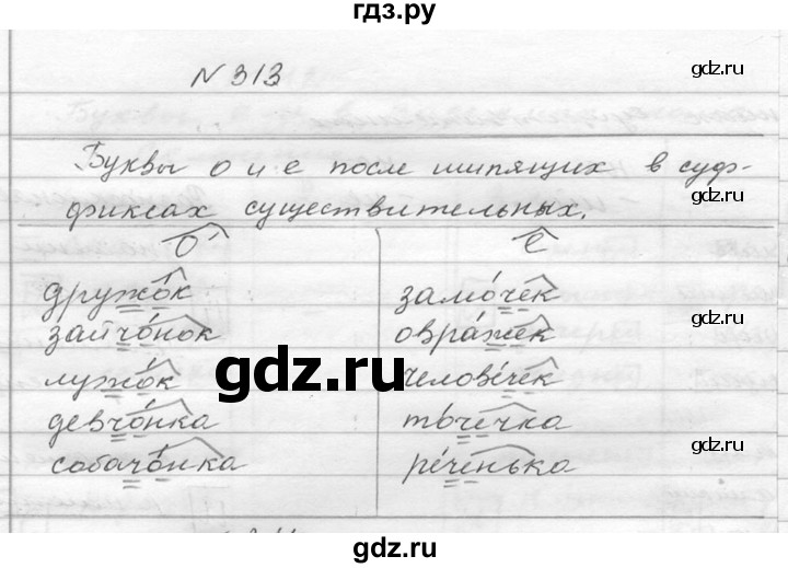 ГДЗ по русскому языку 6 класс  Ладыженская   упражнение - 313, Решебник к учебнику 2016