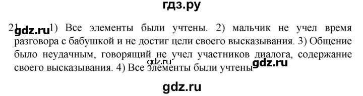 ГДЗ по русскому языку 6 класс  Ладыженская   упражнение - 21, Решебник №1 к учебнику 2022