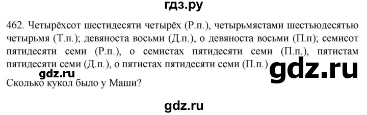 ГДЗ по русскому языку 6 класс  Ладыженская   упражнение - 462, Решебник №1 к учебнику 2022