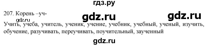 ГДЗ по русскому языку 6 класс Ладыженская упражнение - 207, Решебник №1 2022