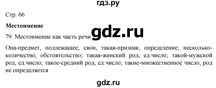 ГДЗ по русскому языку 6 класс Ладыженская самостоятельное наблюдение / часть 2 - стр.66, Решебник №1 к учебнику 2022