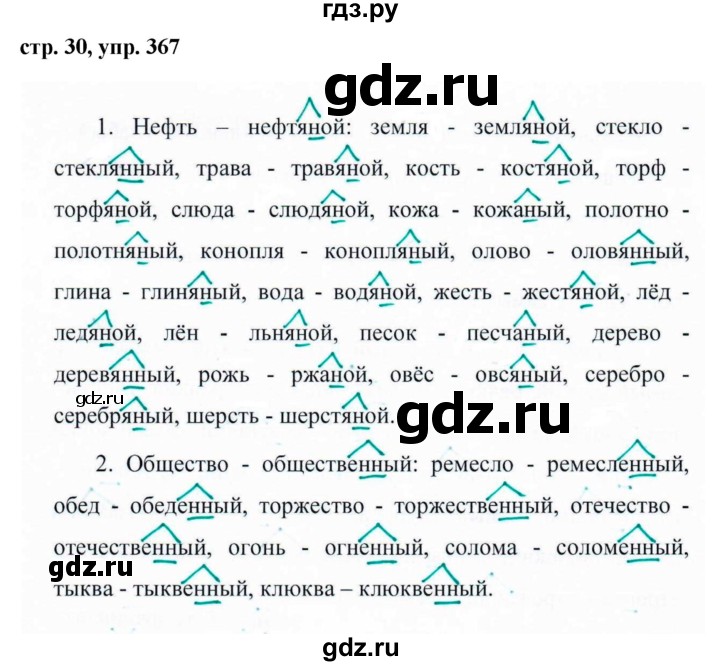 ГДЗ по русскому языку 6 класс Ладыженская упражнение - 367, Решебник 2016