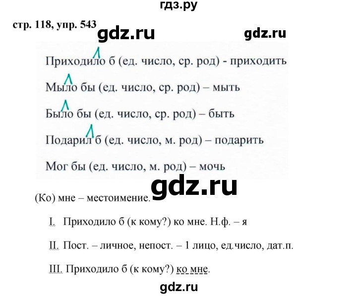 ГДЗ по русскому языку 6 класс Ладыженская упражнение - 543, Решебник 2016