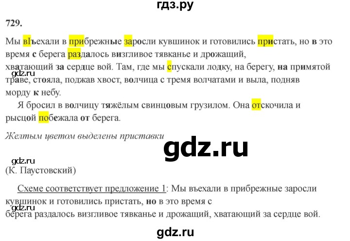 ГДЗ по русскому языку 6 класс Ладыженская упражнение - 729, Решебник 2024