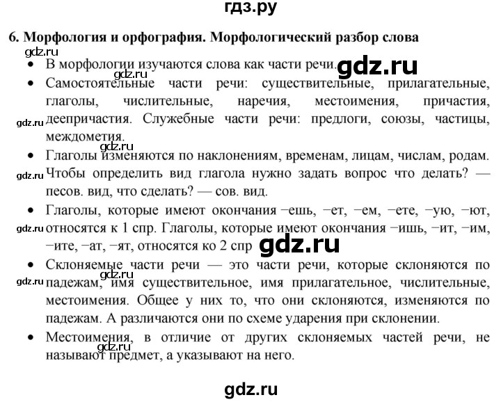 ГДЗ по русскому языку 7 класс Баранов самостоятельное наблюдение. § - 6, Решебник к учебнику 2022