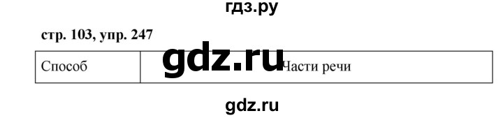 ГДЗ по русскому языку 7 класс Баранов упражнение - 247, Решебник №1 к учебнику 2015
