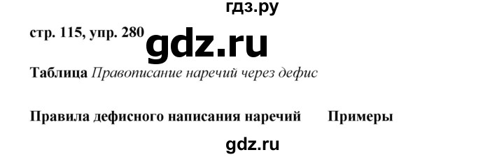 ГДЗ по русскому языку 7 класс Баранов упражнение - 280, Решебник №1 к учебнику 2015