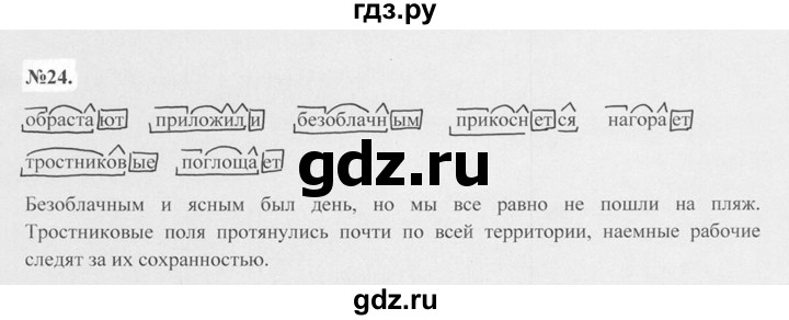 ГДЗ по русскому языку 7 класс Баранов упражнение - 24, Решебник №2 к учебнику 2015