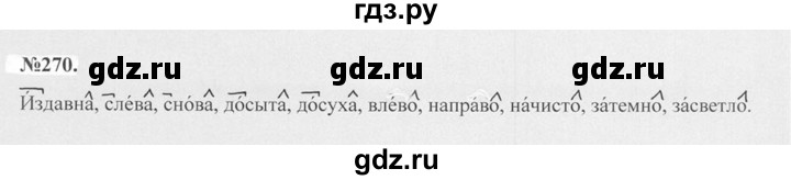 ГДЗ по русскому языку 7 класс Баранов упражнение - 270, Решебник №2 к учебнику 2015
