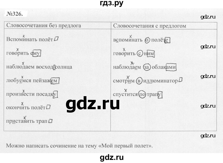 ГДЗ по русскому языку 7 класс Баранов упражнение - 326, Решебник №2 к учебнику 2015