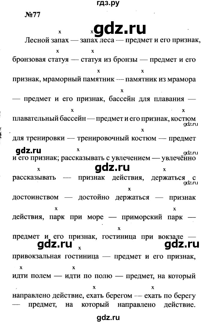 ГДЗ по русскому языку 8 класс Бархударов упражнение - 77, Решебник к учебнику 2016