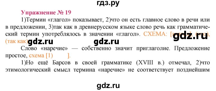 ГДЗ по русскому языку 8 класс Ладыженская упражнение - 19, Решебник №2