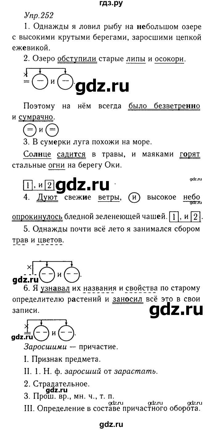ГДЗ по русскому языку 8 класс Ладыженская упражнение - 252, Решебник №3