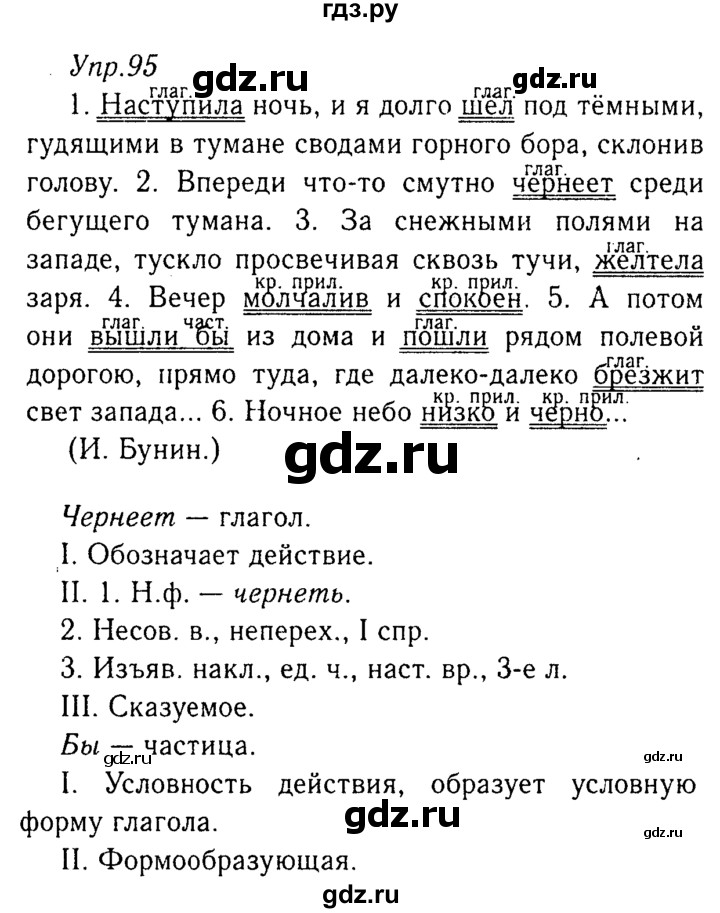 ГДЗ по русскому языку 8 класс Ладыженская упражнение - 95, Решебник №3