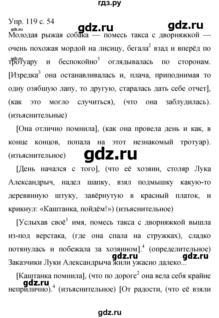 ГДЗ по русскому языку 9 класс Бархударов упражнение - 119, Решебник 2015