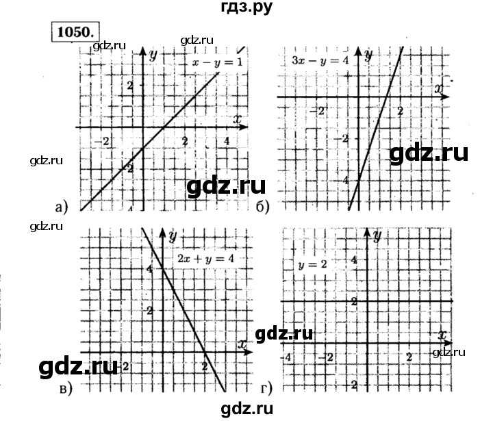 ГДЗ по алгебре 7 класс  Макарычев   задание - 1050, Решебник к учебнику 2015